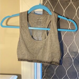 Calvin Klein Heather Gray Racerback Top